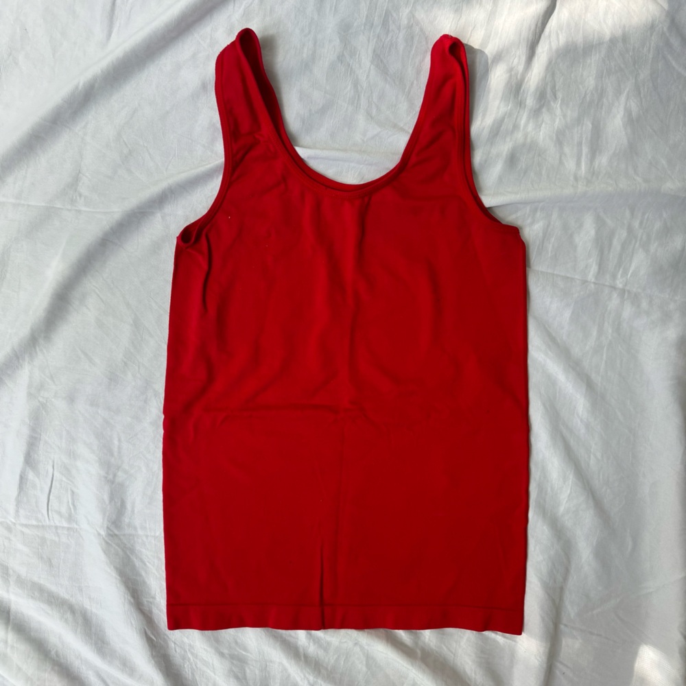 So Nikki Vibrant Red Tank Top